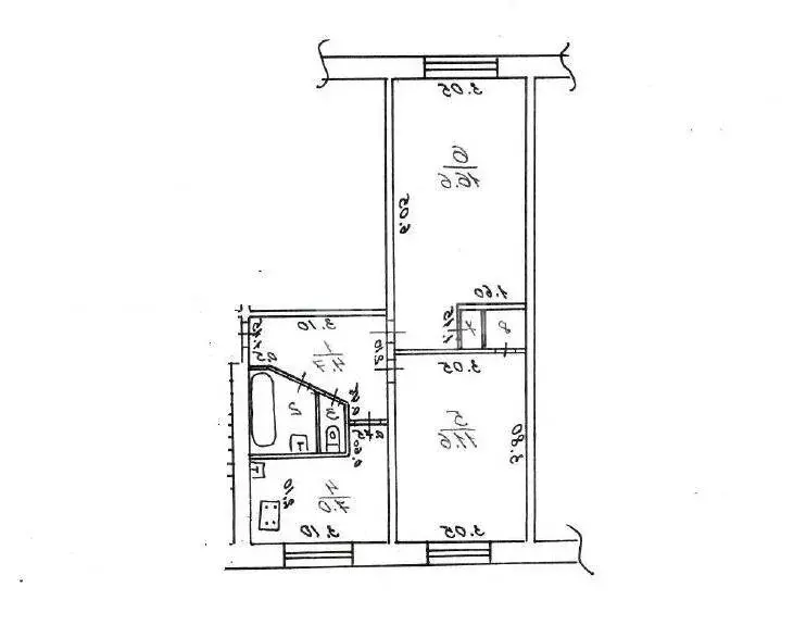 2-комнатная квартира: посёлок городского типа Икша, улица ДРСУ-5, 3 ... - Фото 1