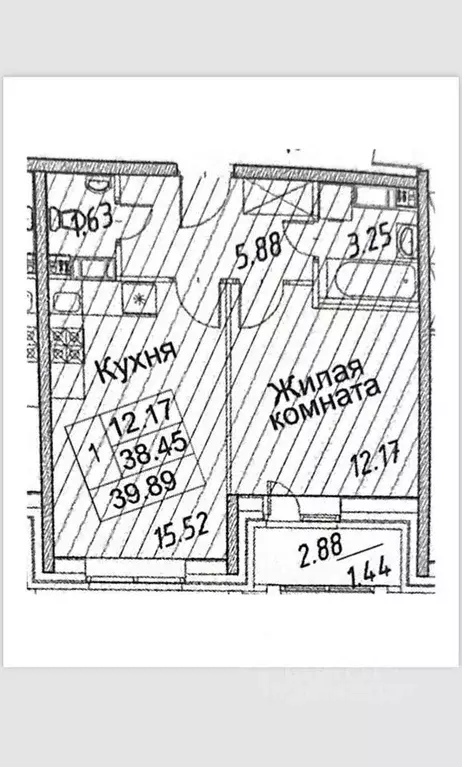 1-к кв. Санкт-Петербург ул. Плесецкая, 4 (38.0 м) - Фото 0