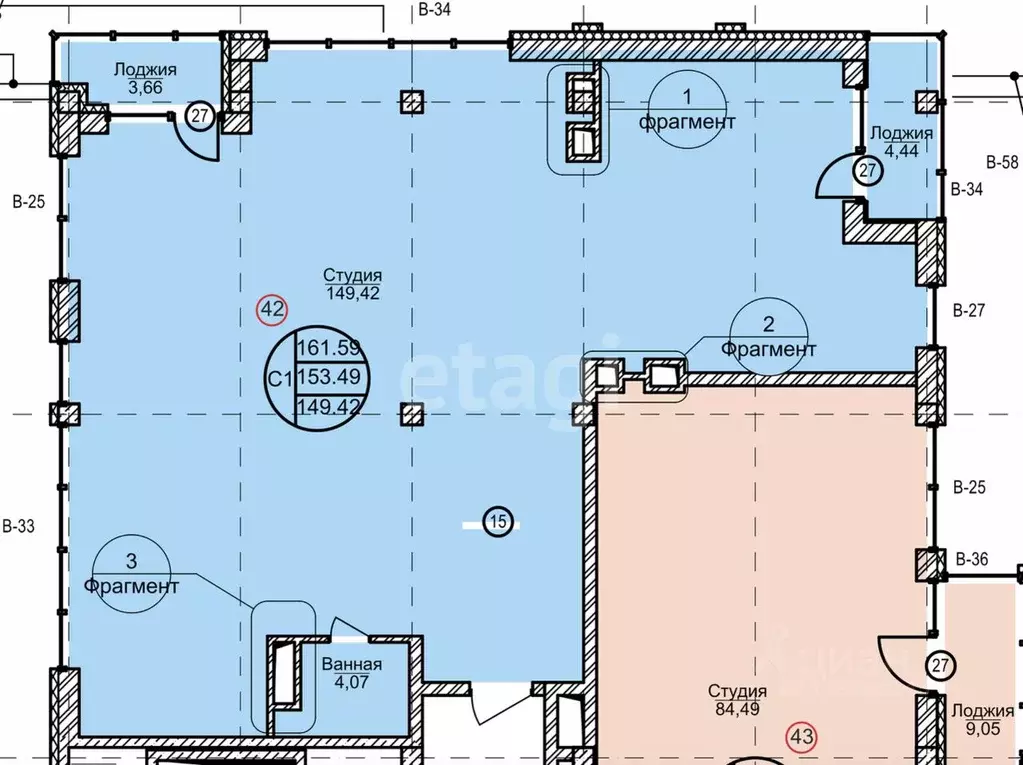 3-к кв. Нижегородская область, Дзержинск просп. Циолковского, 100В ... - Фото 2