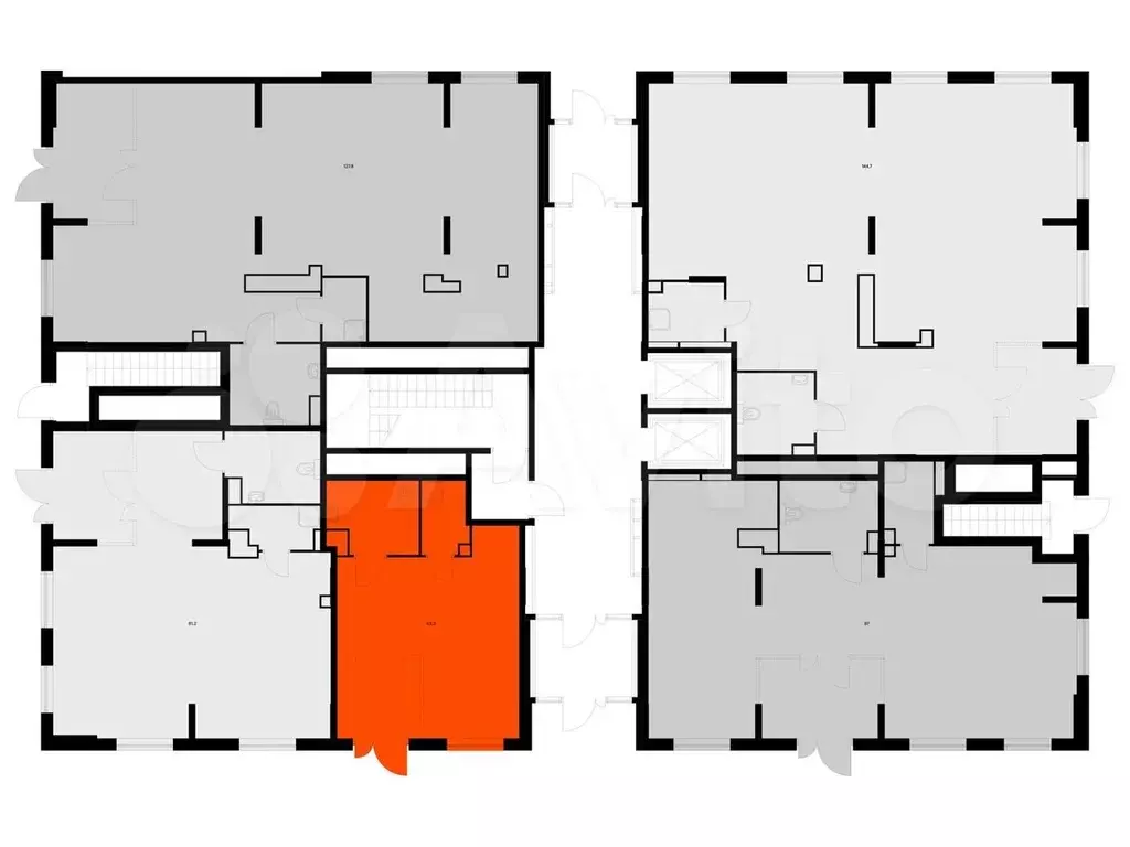 Продам помещение свободного назначения, 43.3 м - Фото 1