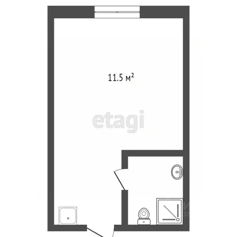 Комната Тюменская область, Тюмень Одесская ул., 18 (13.1 м) - Фото 2