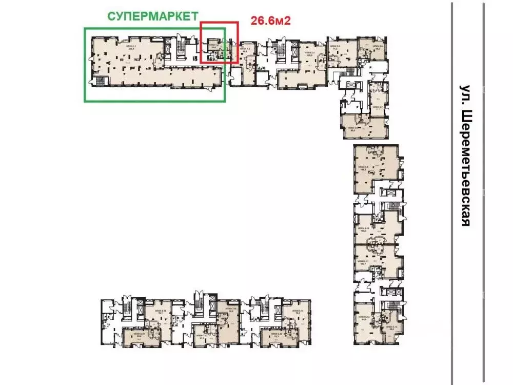 Торговая площадь в Московская область, Химки Клязьма-Старбеево мкр, ... - Фото 2