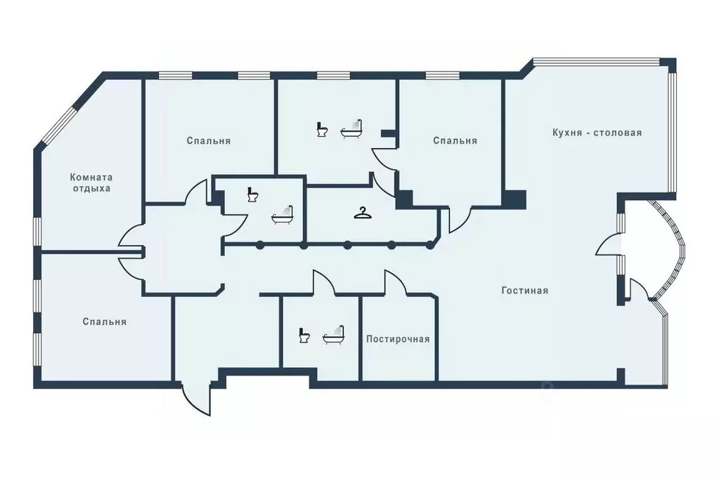 5-к кв. Москва Большой Сухаревский пер., 24 (200.5 м) - Фото 2
