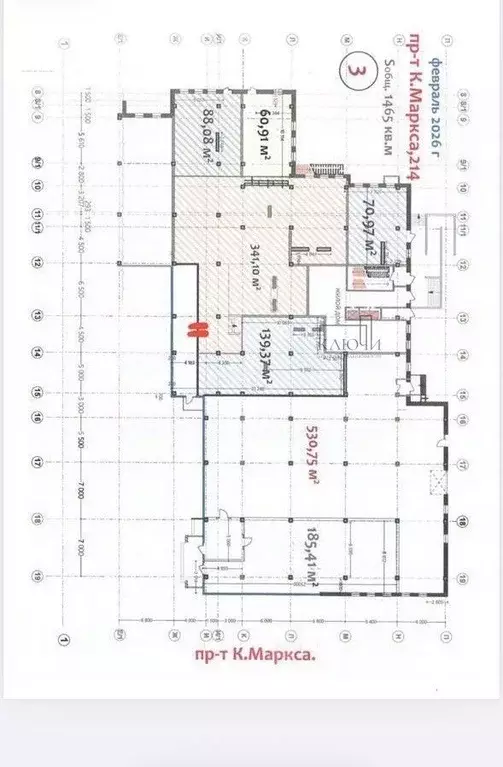 Торговая площадь в Челябинская область, Магнитогорск просп. Карла ... - Фото 2