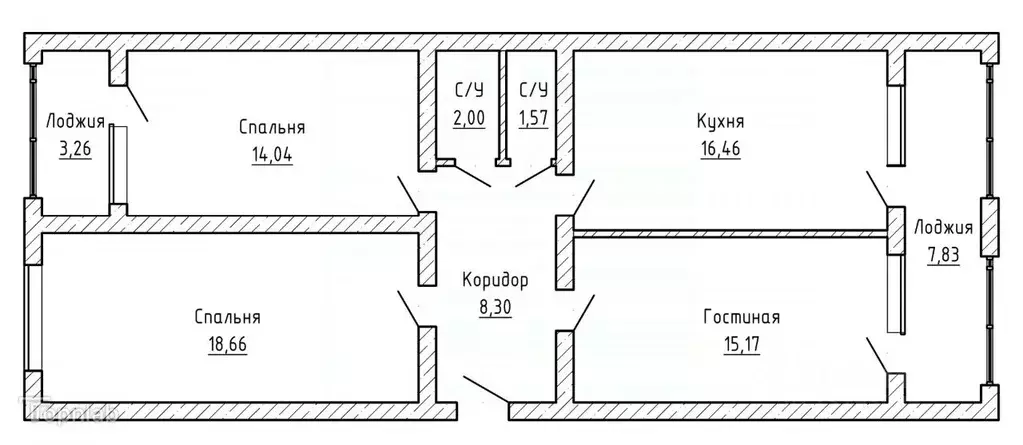3-к кв. Кабардино-Балкария, Нальчик ул. Солнечная, 125 (88.0 м) - Фото 2