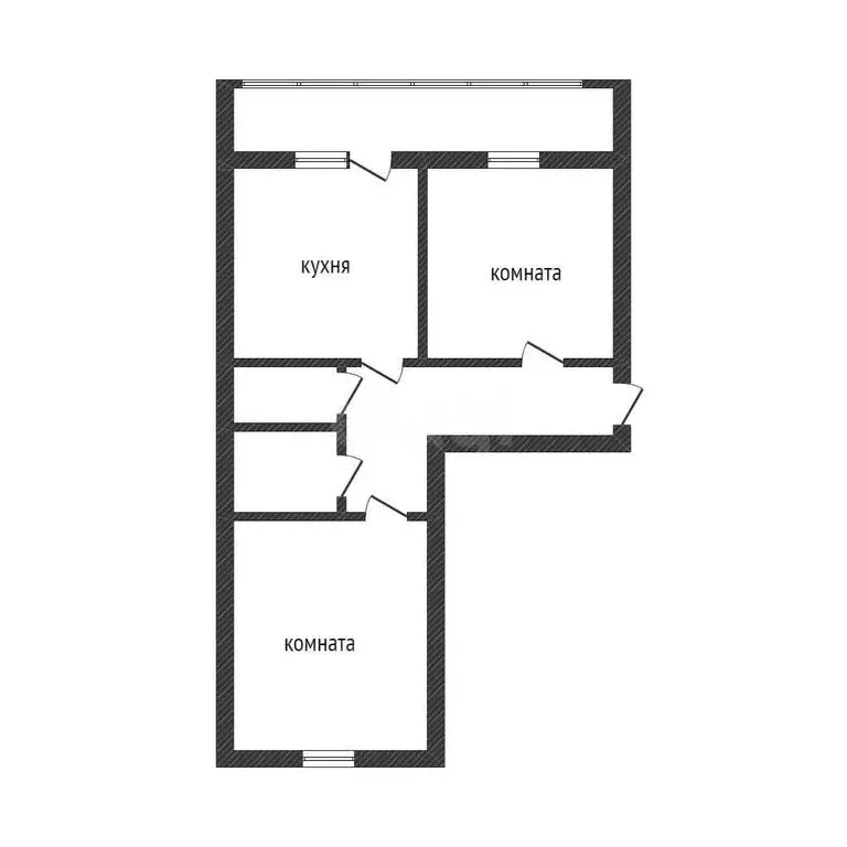 2-комнатная квартира: Курган, жилой район Заозёрный, 4-й микрорайон, ... - Фото 0