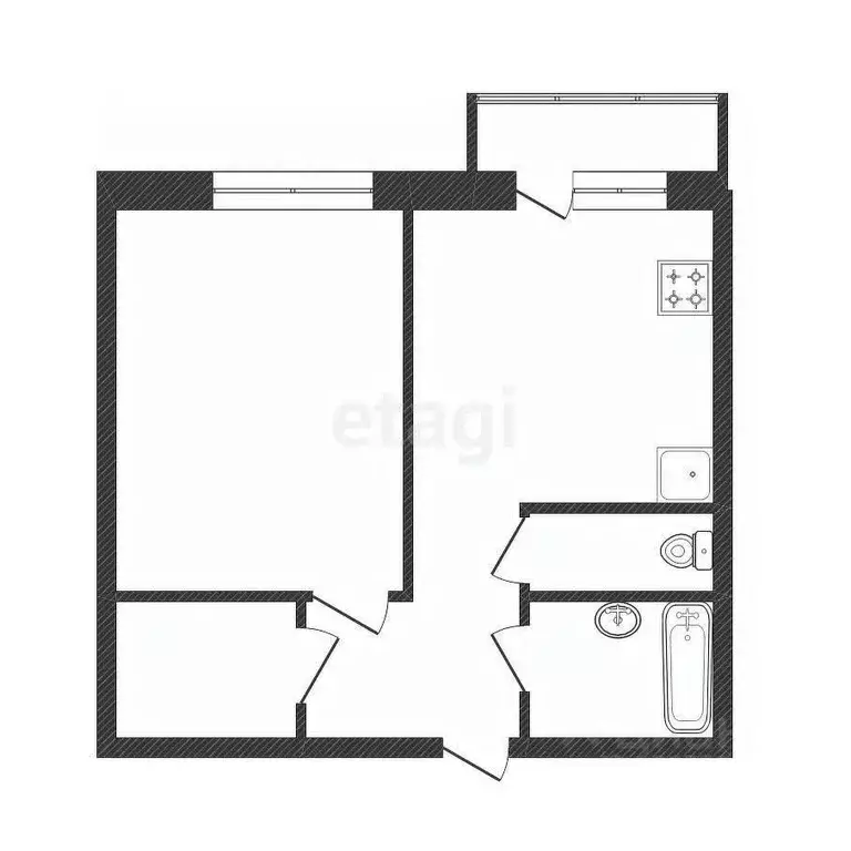 2-к кв. Костромская область, Кострома Костромская ул., 100 (56.0 м) - Фото 1