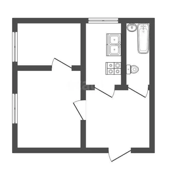 2-комнатная квартира: Мелехово, Советская улица, 9 (34.2 м) - Фото 1