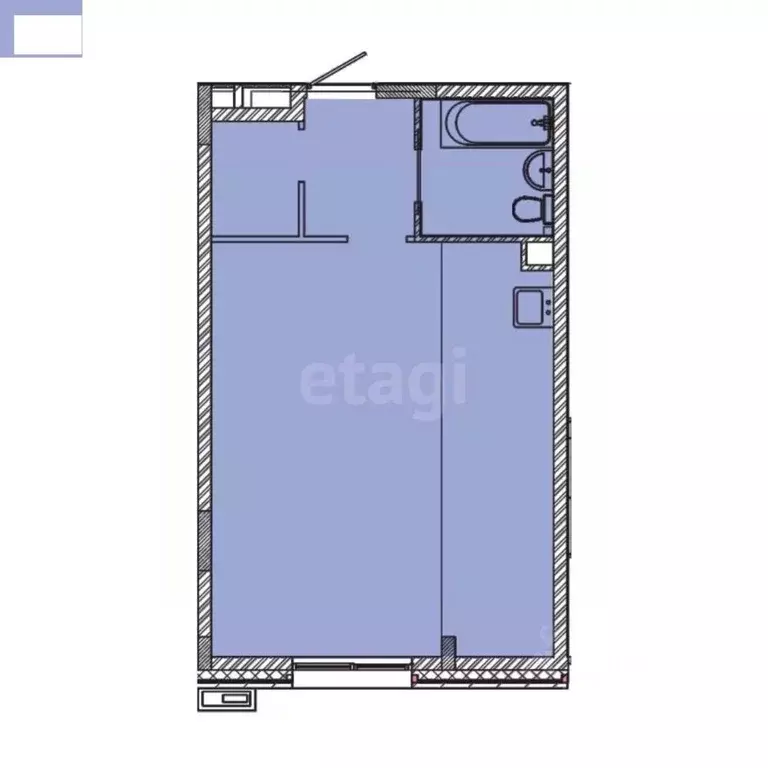2-к кв. Татарстан, Казань ул. Генерала Ерина, 13к2 (45.6 м) - Фото 1