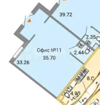 Торговое - Офис 35,7 м2 - Фото 0