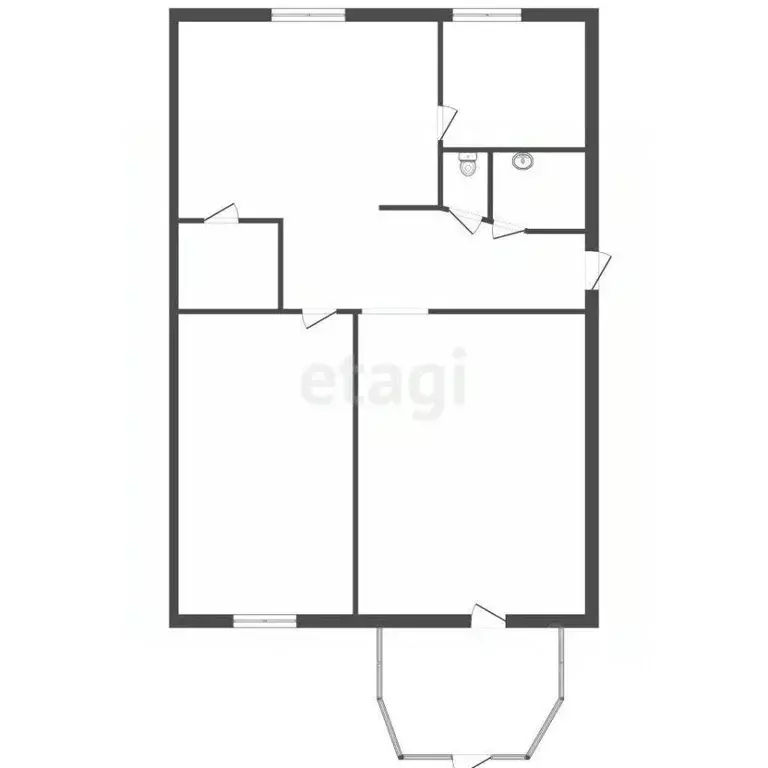 Торговая площадь в Коми, Усинск Парковая ул., 13 (55 м) - Фото 0