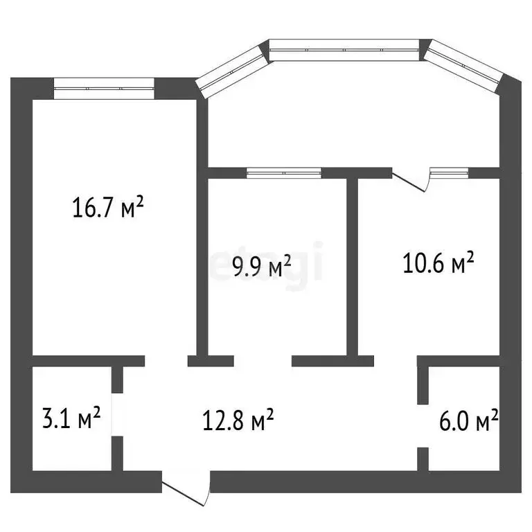 2-комнатная квартира: Воронеж, Беговая улица, 223/2 (55.9 м) - Фото 1