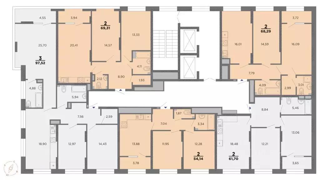 2-к кв. Рязанская область, Рязань проезд 5-й Новый (54.14 м) - Фото 2