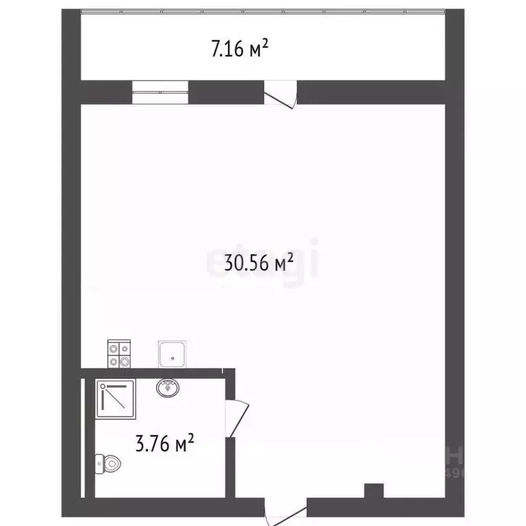 Студия Воронежская область, Воронеж ул. 45-й Стрелковой Дивизии, 251Д ... - Фото 1