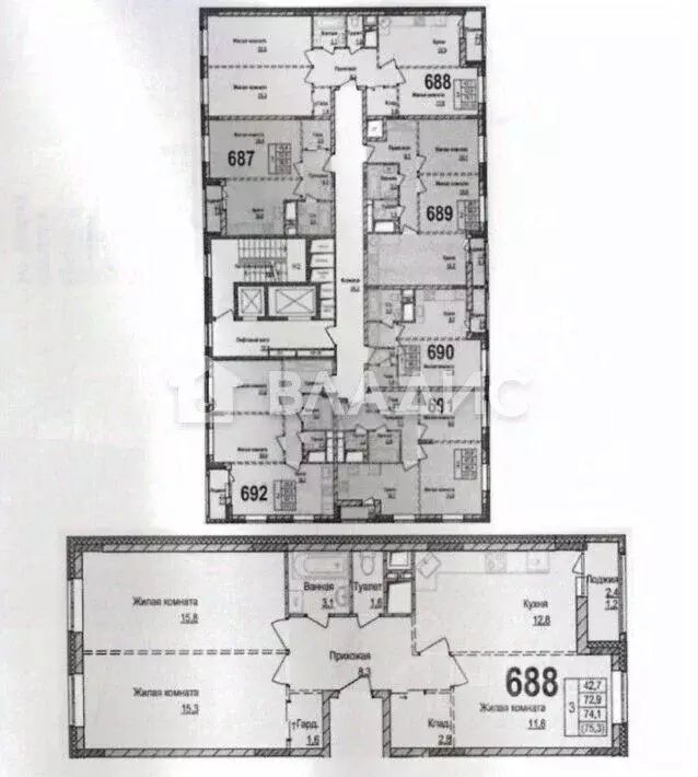 3-к кв. Московская область, Одинцовский городской округ, ... - Фото 2