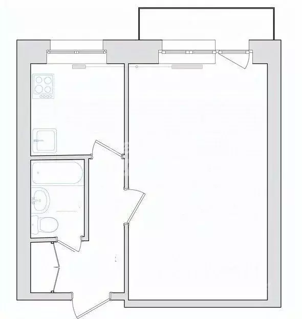 1-к кв. Липецкая область, Липецк ул. Катукова, 8 (35.7 м) - Фото 2