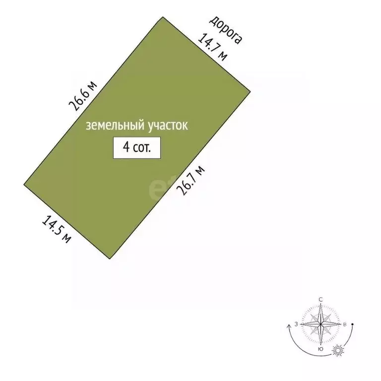 Участок в Севастополь просп. Античный, 10А/3 (4.0 сот.) - Фото 2