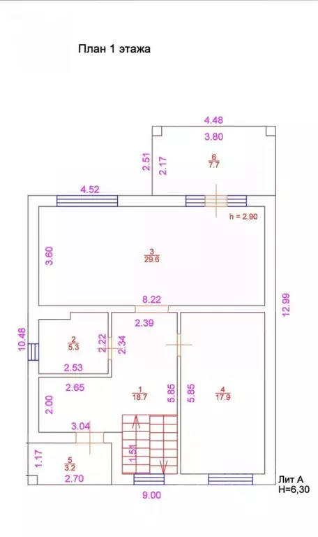 Коттедж в Татарстан, Казань Салмачи жилмассив, ул. Овражная, 102 (169 ... - Фото 2
