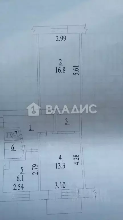 2-к кв. Новосибирская область, Новосибирск Барьерная ул., 1 (47.0 м) - Фото 1