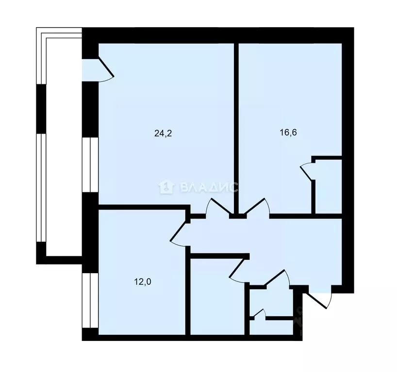 2-к кв. Москва Нахимовский просп., 73 (67.9 м) - Фото 0