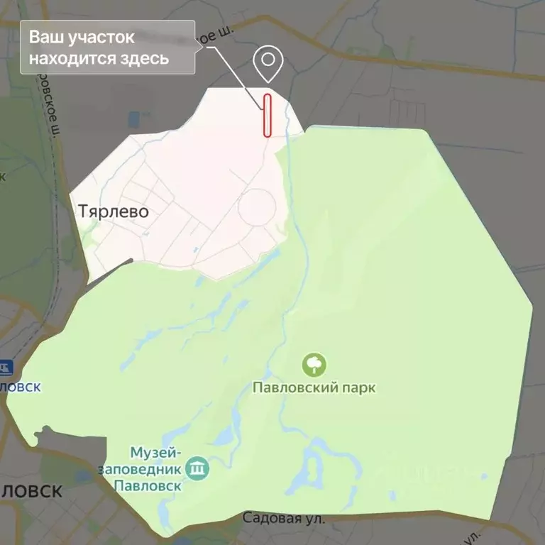 Участок в Санкт-Петербург пос. Тярлево,  (20.55 сот.) - Фото 1