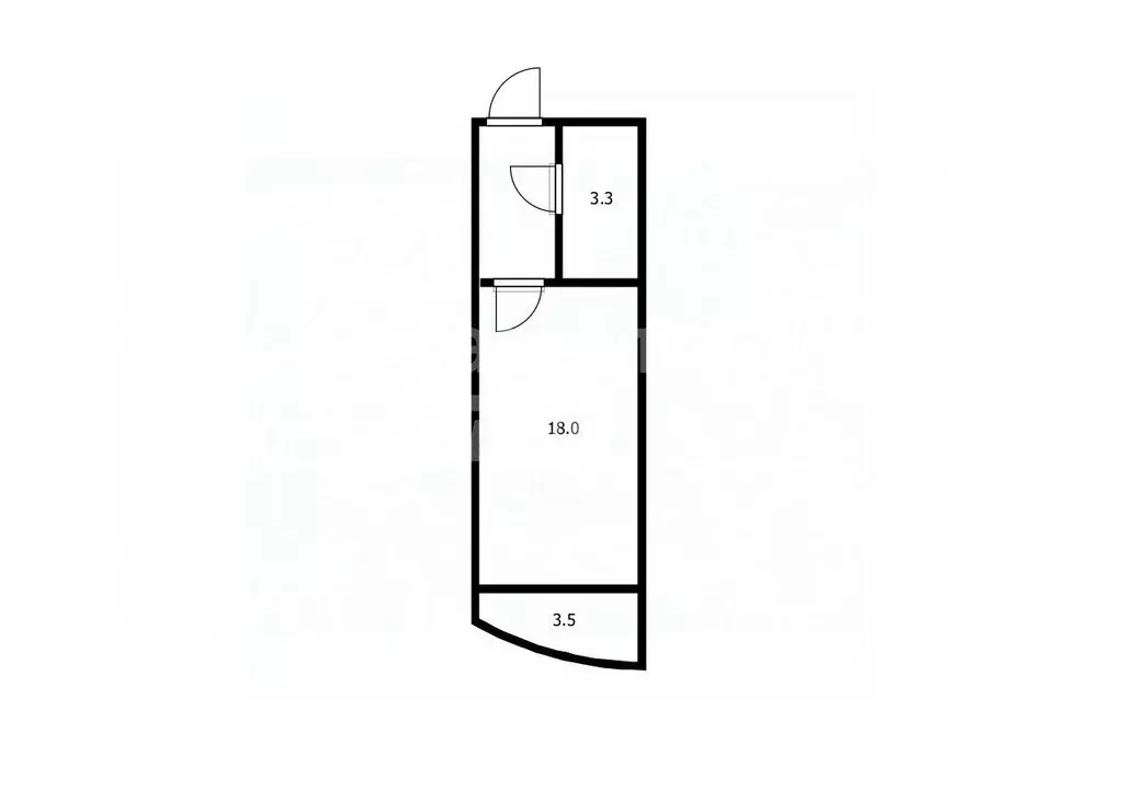 Студия Санкт-Петербург ул. Бутлерова, 11к3 (25.9 м) - Фото 1