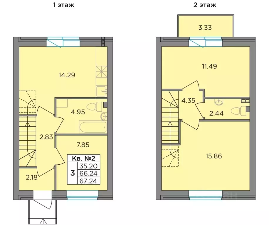 Таунхаус в Ленинградская область, Тосненский район, Федоровское ... - Фото 1