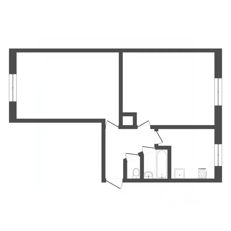 2-к кв. Тюменская область, Тюмень Барнаульская ул., 62 (44.7 м) - Фото 2