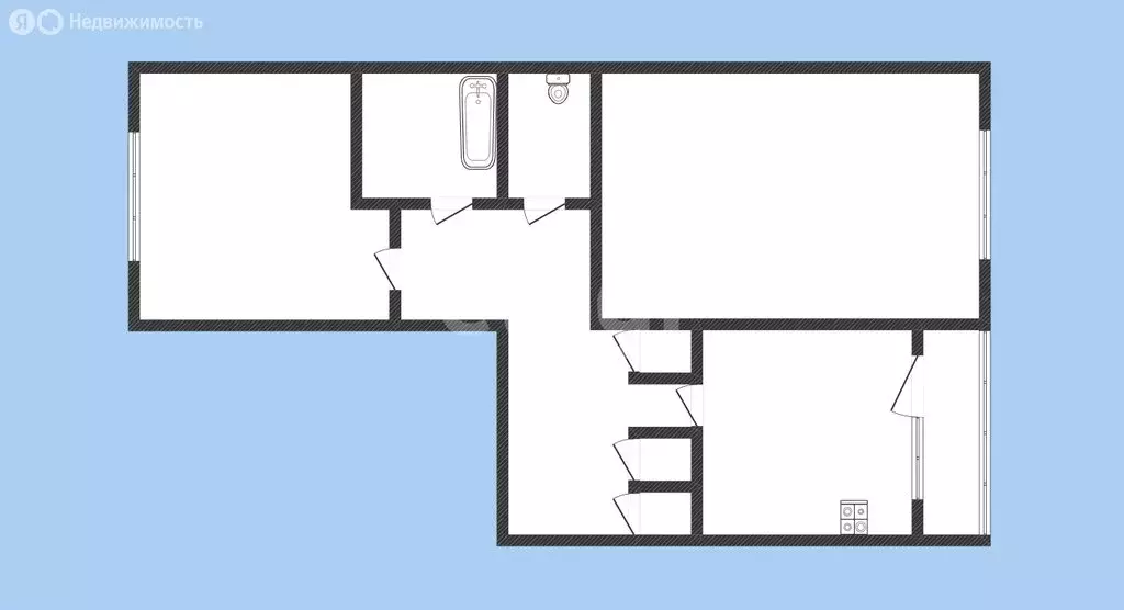 2-комнатная квартира: Черкесск, Магазинная улица, 26 (52.6 м) - Фото 1