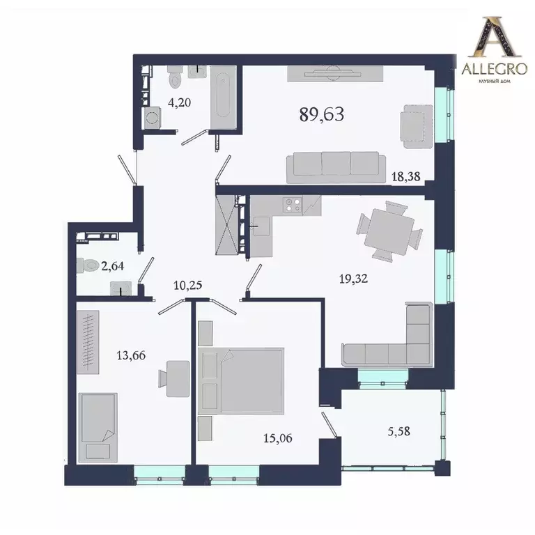 Продаётся 3-к квартира, 89 м - Фото 1
