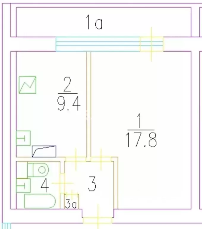 1-к кв. Москва ул. Мусы Джалиля, 8К3 (38.0 м) - Фото 2