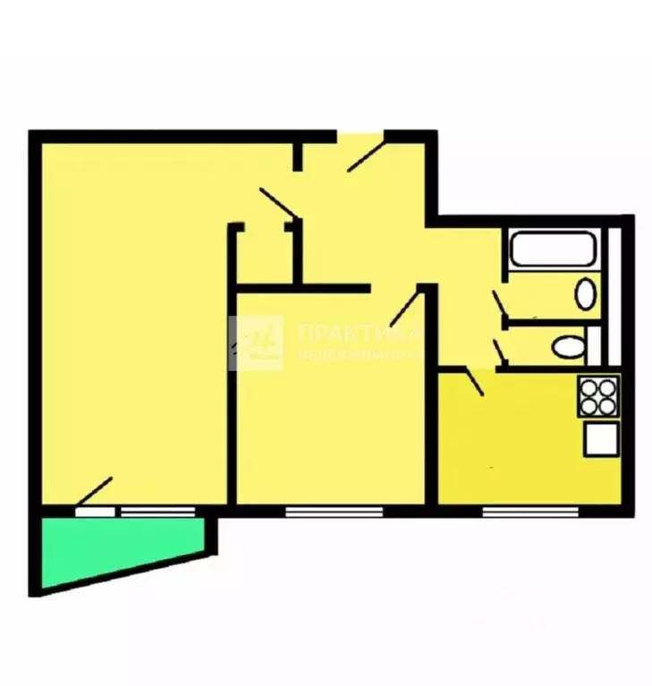2-к кв. Москва Кировоградская ул., 28К1 (44.2 м) - Фото 1