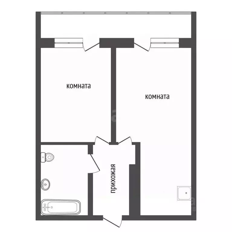 1-к кв. Красноярский край, Красноярск ул. Лесников, 23 (36.6 м) - Фото 2