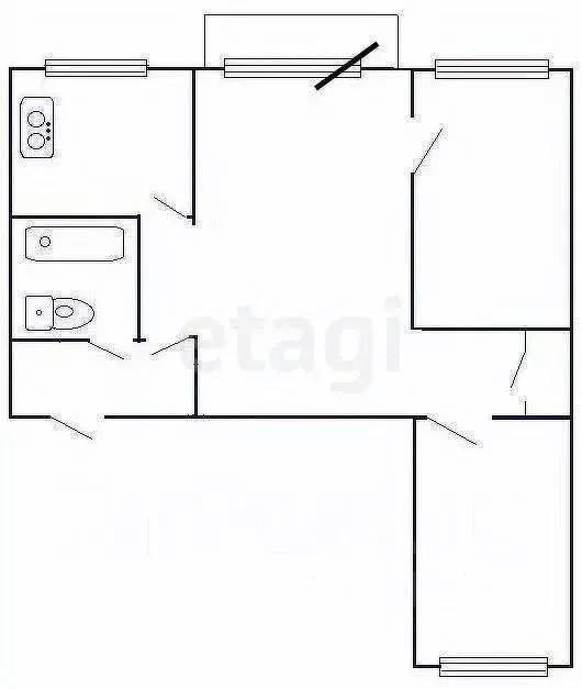 3-к кв. Татарстан, Казань Краснококшайская ул., 127 (56.2 м) - Фото 2