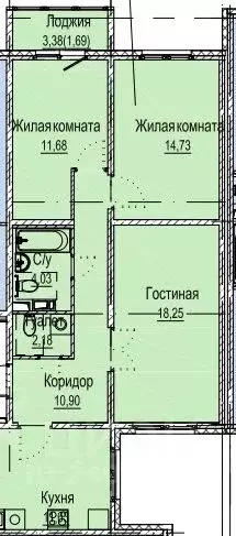 3-к кв. Нижегородская область, Нижний Новгород Лесной Городок мкр, ... - Фото 0