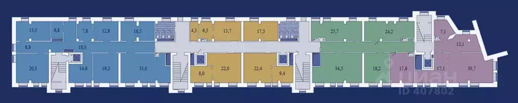 Офис в Москва ул. Сущевский Вал, 2 (500 м) - Фото 1