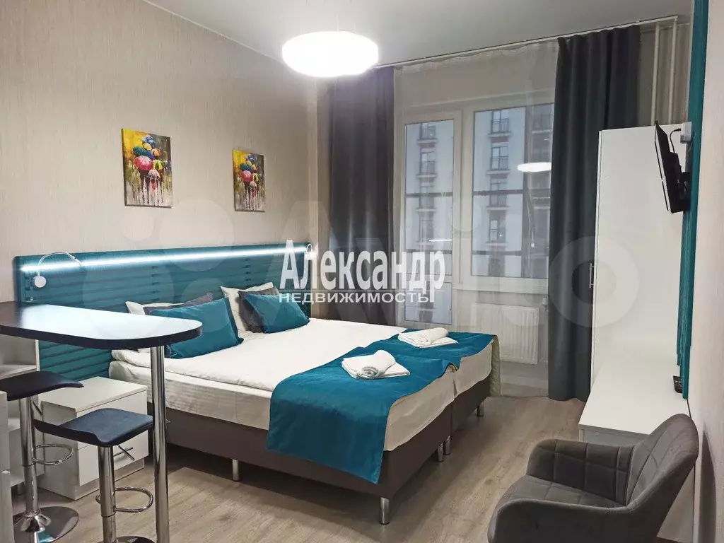 Апартаменты-студия, 27 м, 15/22 эт. - Фото 0