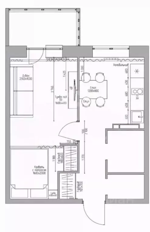 1-к кв. Санкт-Петербург Лабораторный просп., 23 (34.4 м) - Фото 2