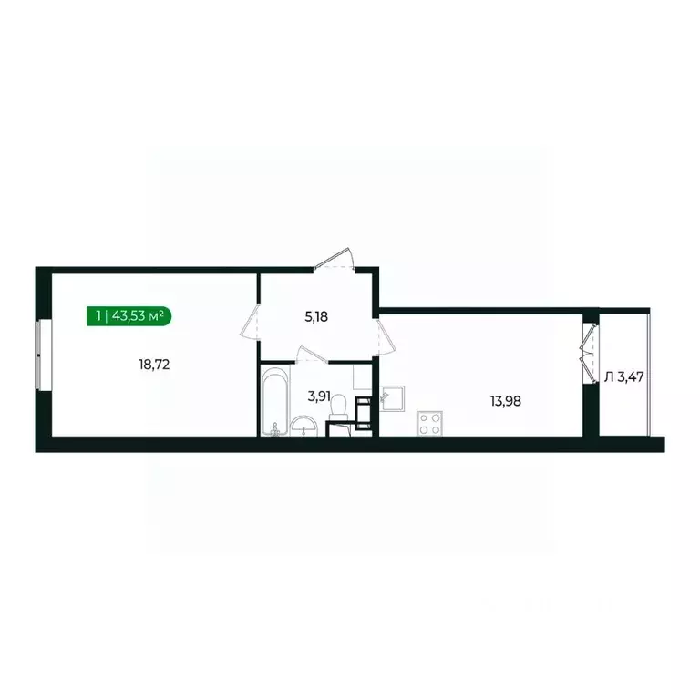 1-к кв. Ленинградская область, Сертолово Всеволожский район, ... - Фото 2