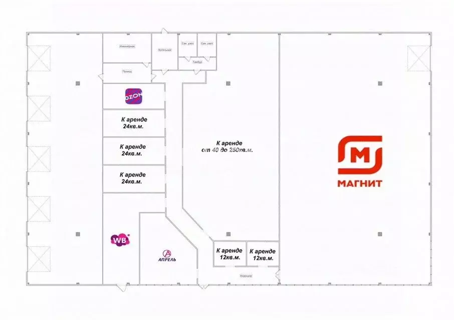 Торговая площадь в Ульяновская область, Ульяновск ул. 154-й Стрелковой ... - Фото 1