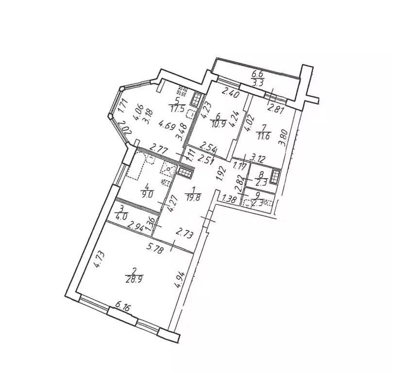 3-комнатная квартира: санкт-петербург, улица кустодиева, 5к1 (105.4 м) - Фото 0