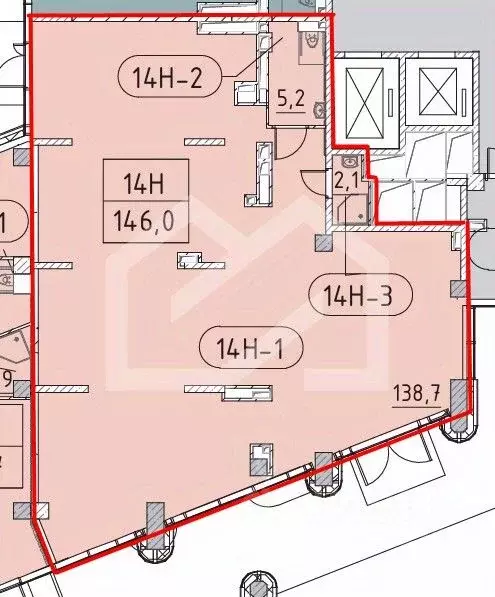Торговая площадь в Москва Марк жилой комплекс, к1 (146 м) - Фото 2