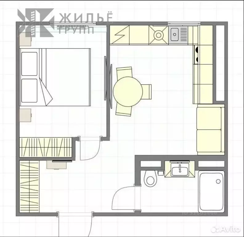 1-к кв. Татарстан, Казань Горки-3 мкр, Экопарк Дубрава мкр, ул. ... - Фото 1