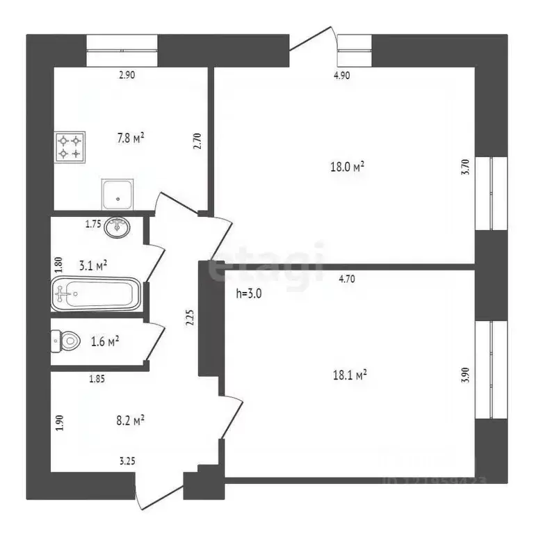 Офис в Архангельская область, Котлас ул. Маяковского, 9 (56 м) - Фото 2