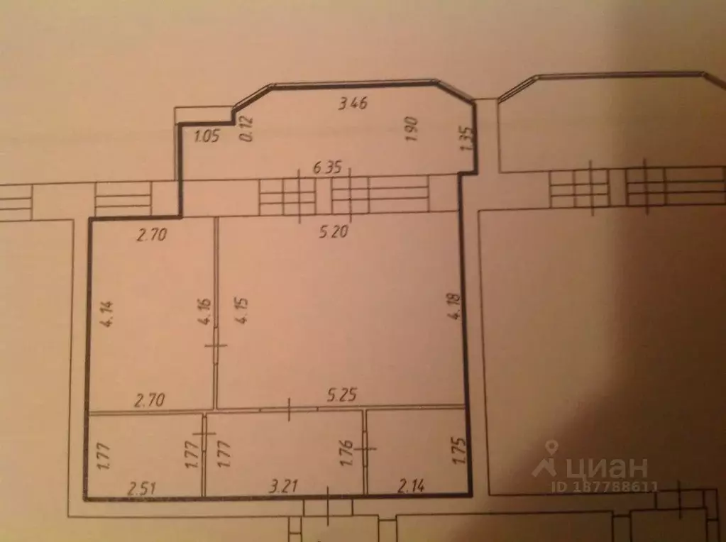 2-к кв. Красноярский край, Красноярск Якорный пер., 17А (52.0 м) - Фото 1