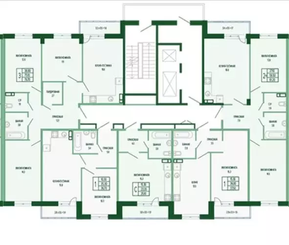 2-к кв. Краснодарский край, Краснодар Фестивальный мкр,  (61.2 м) - Фото 1
