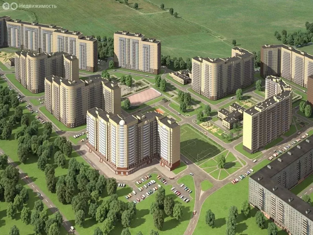 1-комнатная квартира: деревня Новое Девяткино, Арсенальная улица, 1 ... - Фото 0