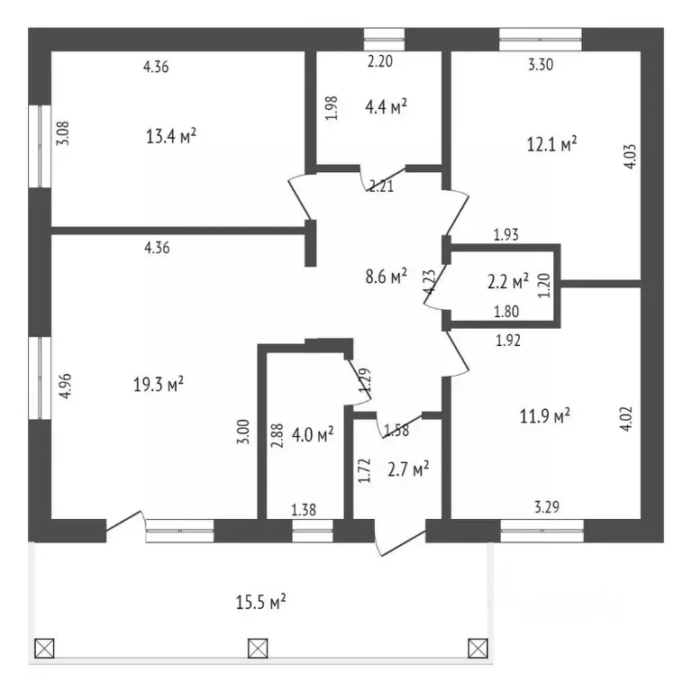 Коттедж в Тюменская область, Тюмень Пушкин мкр, ул. Онегина (99 м) - Фото 2