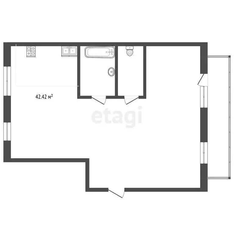 2-комнатная квартира: Тюмень, Профсоюзная улица, 56 (104.5 м) - Фото 0