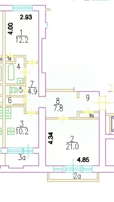 2-к кв. Москва 1-я Тверская-Ямская ул., 7 (66.5 м) - Фото 2